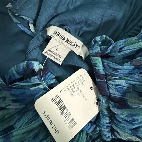 Free People Sabina Musayev Dress Women  Chiffon Ruched Bodycon Mini Allison Sz L - Picture 5 of 5